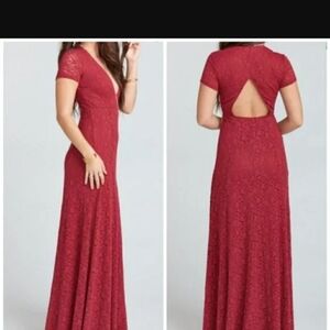 Show Me Your MuMu Elegant Red Backless Dress